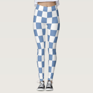 Leggings Azul/Gris y blanco controlados