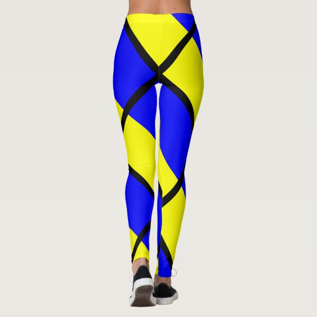 Leggings Azul Kilo y amarillo (Reverso)