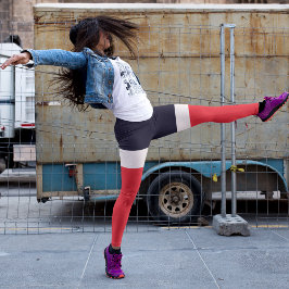 Leggings Azul marino con rojo