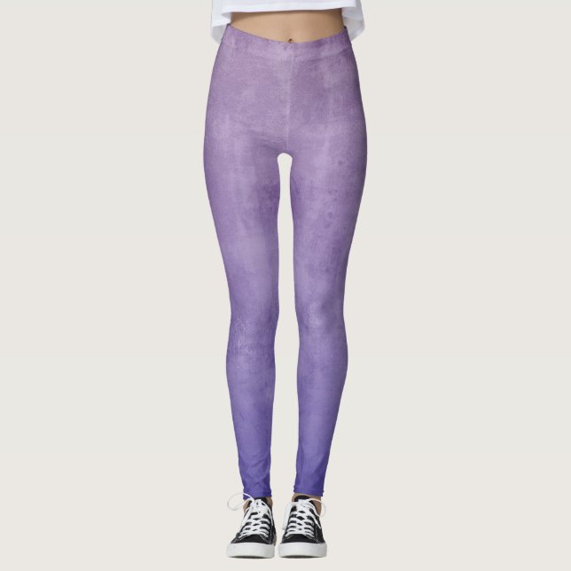 Leggings Azul morado Gris rústico oscuro elegante (Anverso)