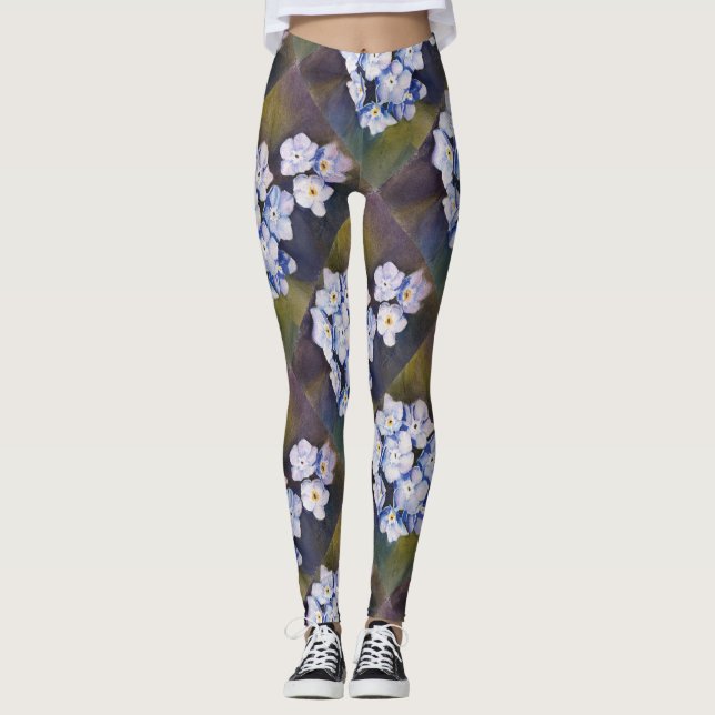 LEGGINGS AZUL OLVIDAR NOTAS | LEGADOS FLORALES (Anverso)
