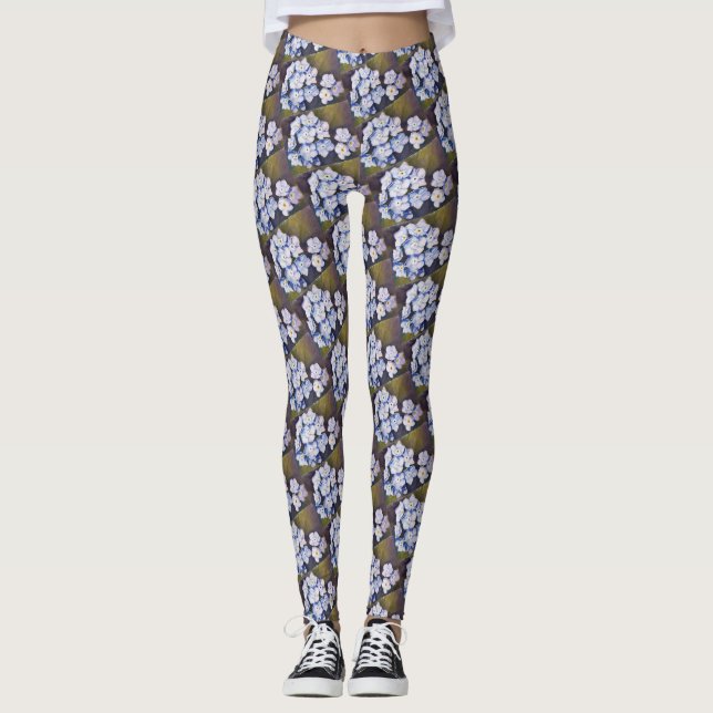 LEGGINGS AZUL OLVIDARME NOTA FLORAL (Anverso)