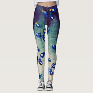 Leggings Azul pájaro