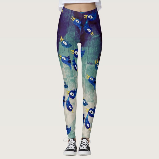 Leggings Azul pájaro (Anverso)