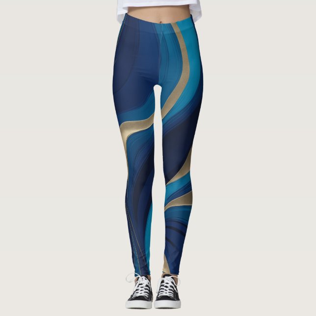 Leggings Azul real profundo (Anverso)