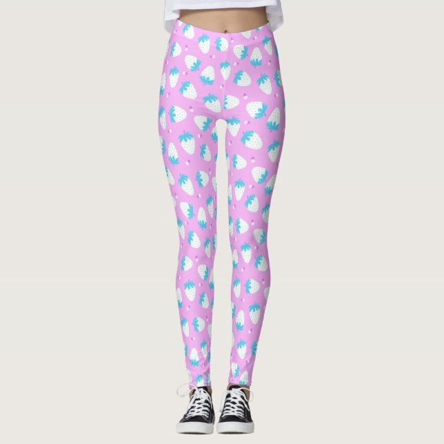 Leggings Azul rosado de fresa (Anverso)