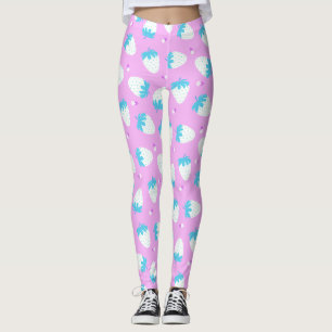 Leggings Azul rosado de fresa