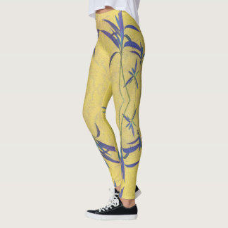 Leggings Azul rústico y amarillo