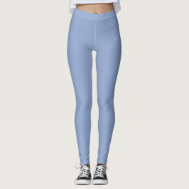 Leggings Azul Serenidad Moderno Color Sólido Plano