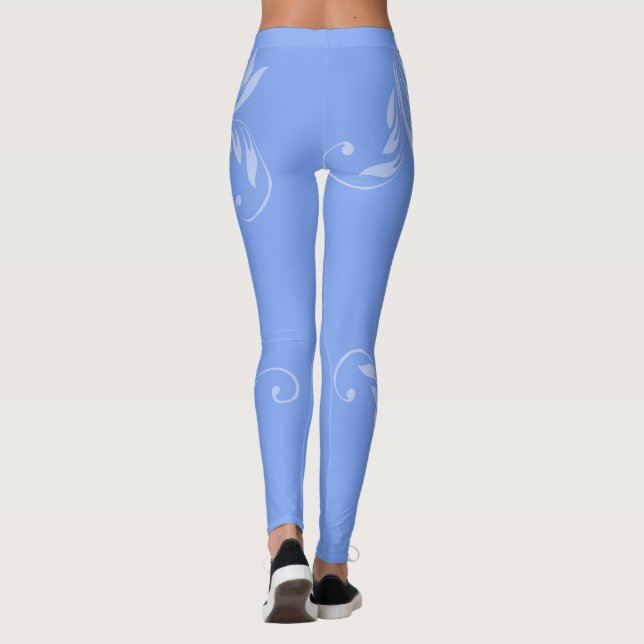 Leggings Azul sobre Azul (Reverso)