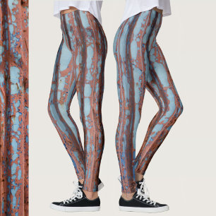 Leggings Azul Urbano y Rojo