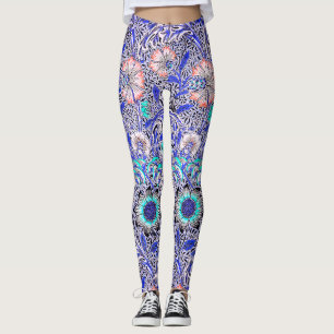 Leggings Azul vintage rosa Corncockle de William Morris