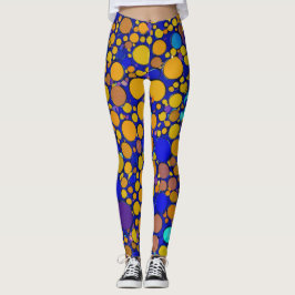Leggings AZUL Y AMARILLO PURPLE Leguas de cumpleaños