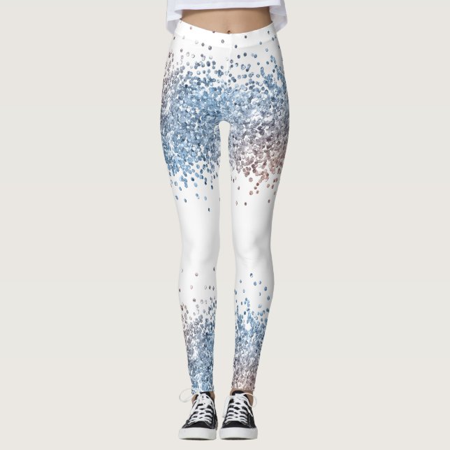 Leggings Azul y cobre (Anverso)