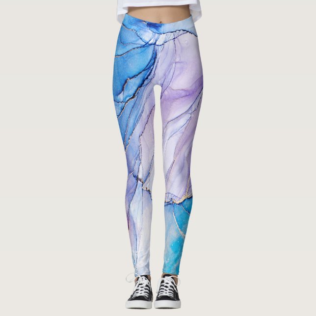 Leggings Azul y Morado Marcado (Anverso)