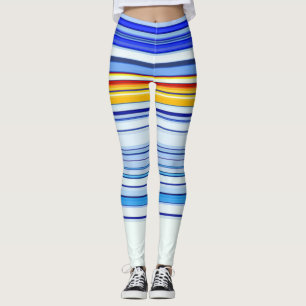 Leggings Azul y Naranja