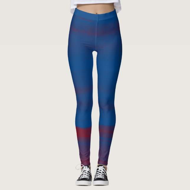 Leggings Azul y Rojo (Anverso)