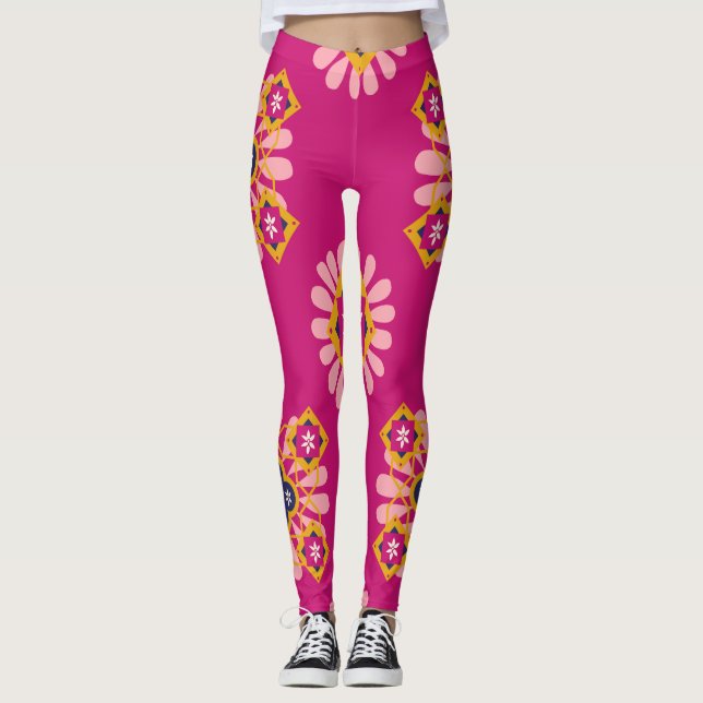 Leggings Azulejo de Marruecos Tradicional Marrakech (Anverso)