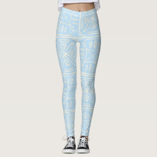 Leggings Azulejo delicado al estilo de Amalfi patrón contin
