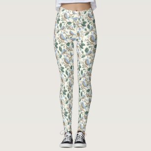 Leggings Azulejos azules, marrones, crema