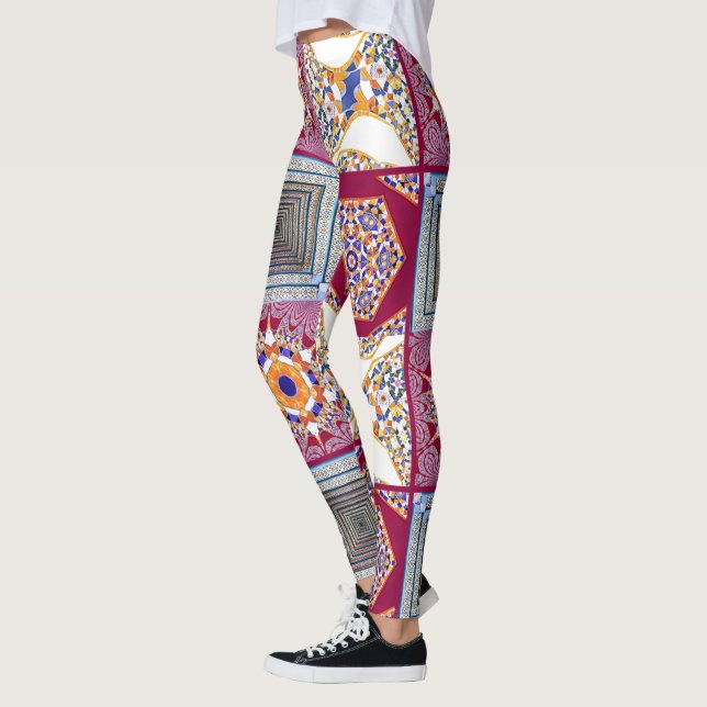 Leggings Azulejos geométricos con un giro CG (Izquierda)
