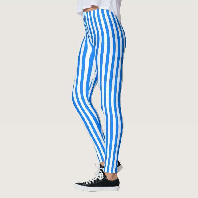 Leggings Azure Blue Stripes (Izquierda)