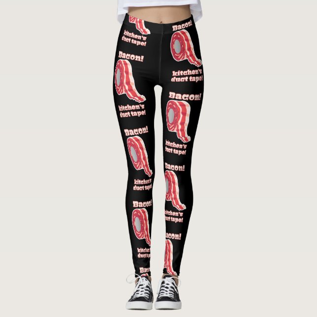 Leggings ¡Bacon! ¡Cinta del ducto de la cocina! (Anverso)