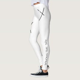 Leggings Bailando El Día Negro&Blanco Minimal X Arte