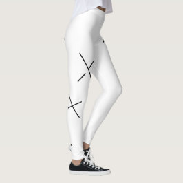 Leggings Bailando El Día Suave Negro&Blanco Minimal X Arte