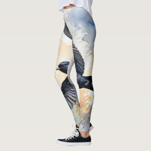 Leggings Bailarina simbiótica de Sky: Graceful Swift BIrd