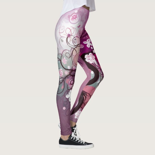 Leggings Baile de cerezo encantado (Derecha)