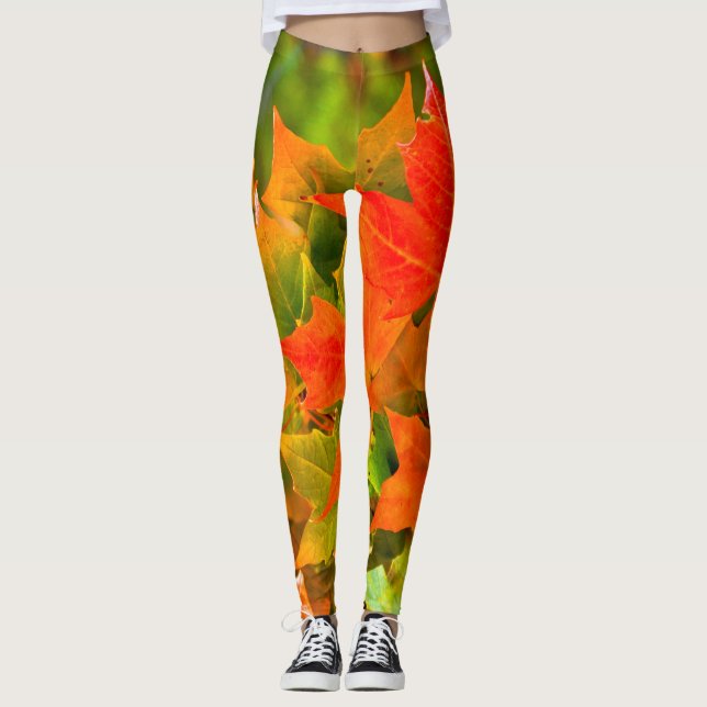 Leggings Baile de hojas de arce (Anverso)