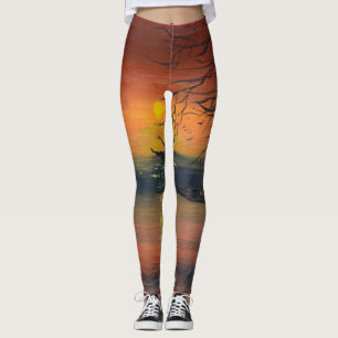 Leggings Baile en el resplandor del atardecer obra de
