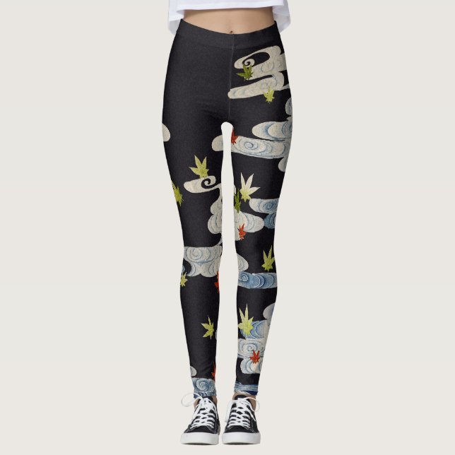 Leggings BAILE KIMONO, AGUA CORRIENTE, CAÍDA DEJA Floral (Anverso)