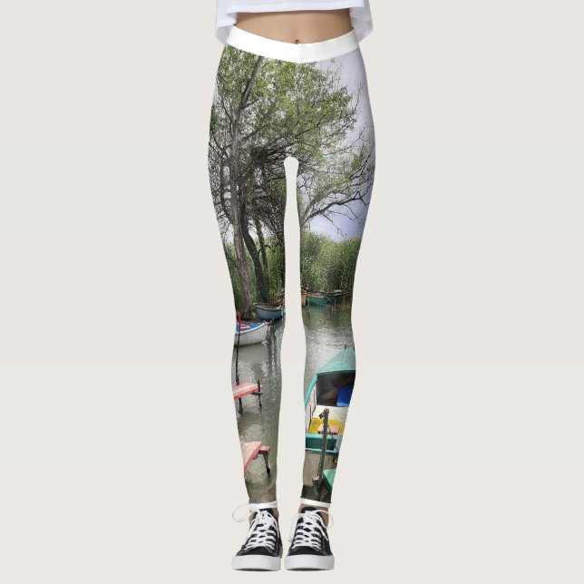 Leggings Balaton - Barcos y leggatas naturales para mujeres (Anverso)