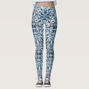 Leggings Baldosa azul portuguesa
