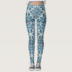 Leggings Baldosa azul portuguesa