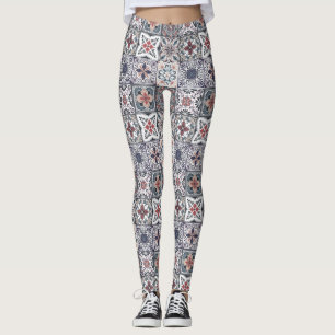 Leggings Baldosas inspiradas en el fondo de escritorio Back