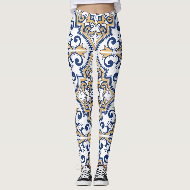 Leggings Baldosas portuguesas 1 (Anverso)