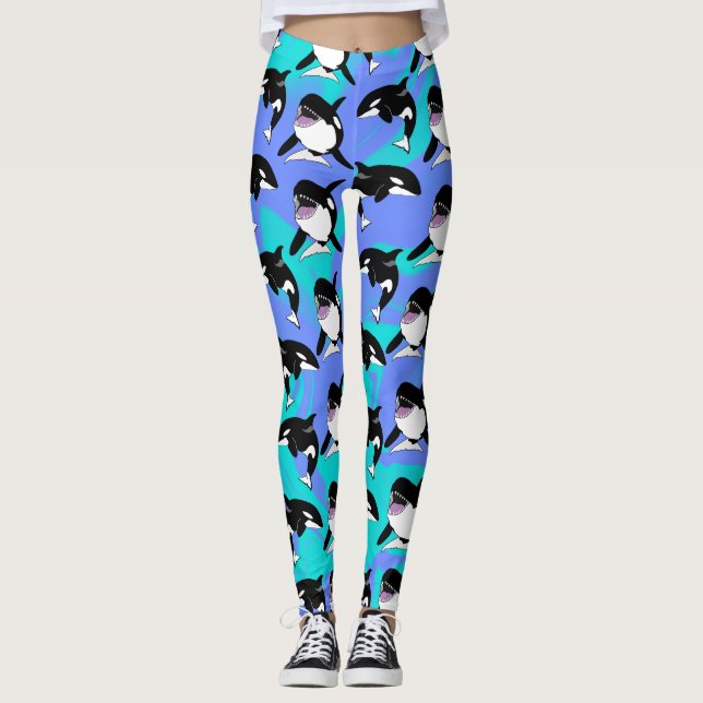Leggings Ballena asesina de Orca (Anverso)