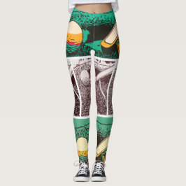 Leggings Balón de golf y putter en verde