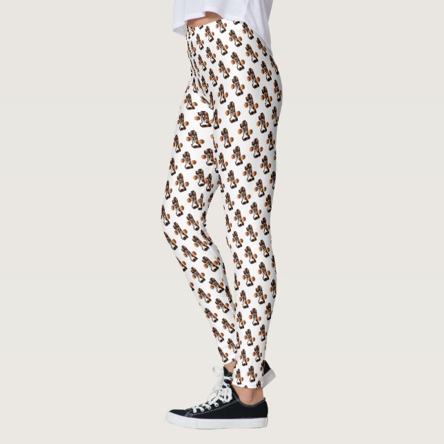 Leggings Baloncestistas Número Uno Con Baloncesto (Izquierda)