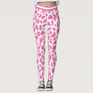 Leggings Baloncesto de vaca de fresa (tamaño de baldosas m