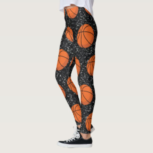 Leggings Baloncesto Jugador Deportivo Elegante Purpurina Ne