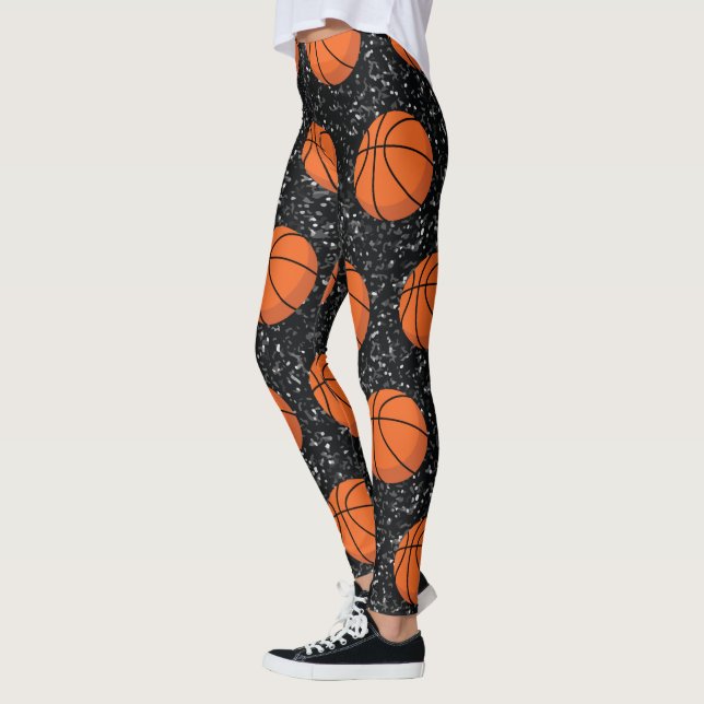 Leggings Baloncesto Jugador Deportivo Elegante Purpurina Ne (Izquierda)