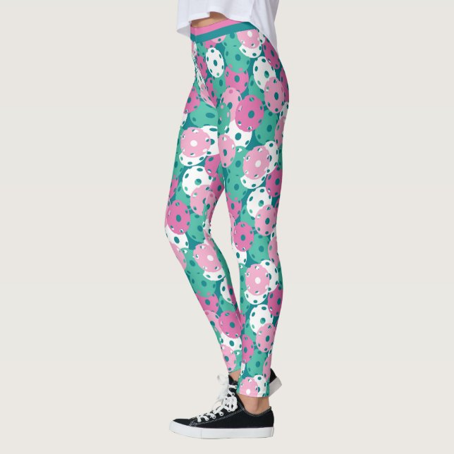 Leggings Baloncesto - minúsculo / mezcla rosa de bolas de p (Izquierda)