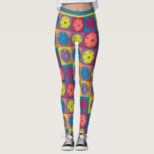Leggings Baloncesto - patrón geométrico, mezcla de colore