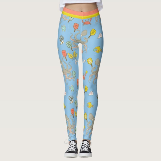 Leggings Baloncesto submarino (pequeño tamaño de baldosas) (Anverso)