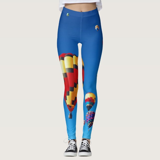 Leggings Balones de aire caliente cielo azul (Anverso)
