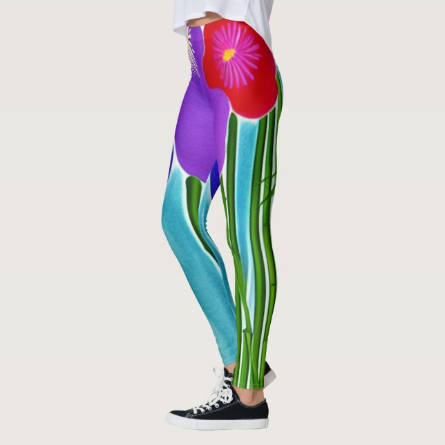Leggings Bambú e Hibisco (Izquierda)